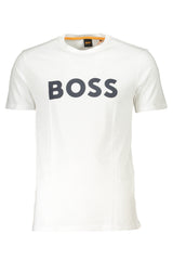 T-Shirt BOSS (Branco) – T-Shirt de Manga Curta com Logótipo Frontal