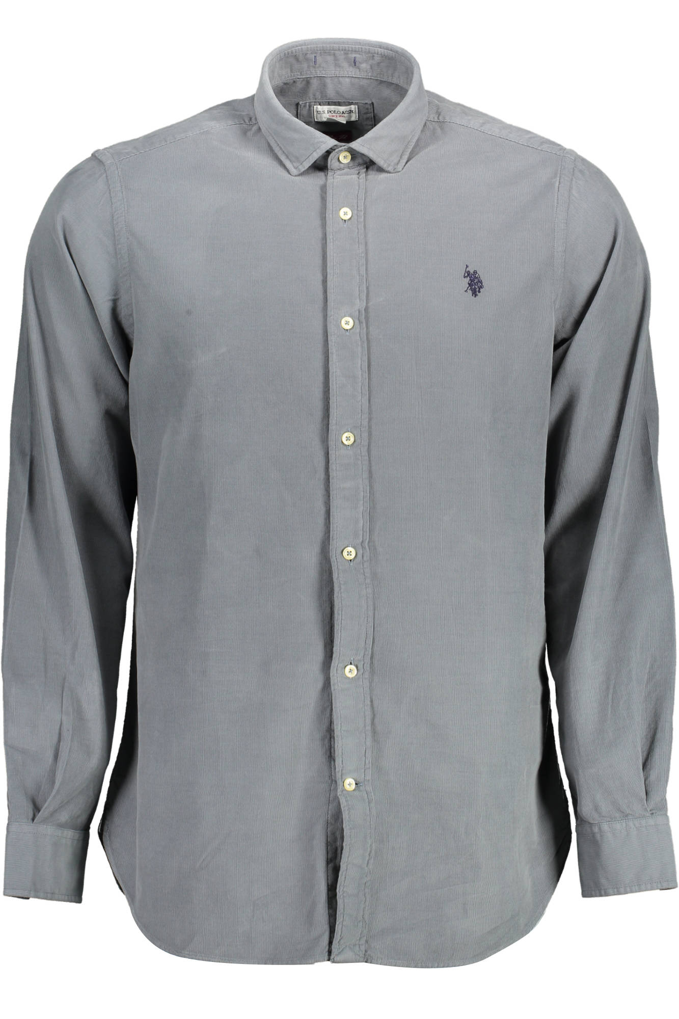 Camisa U.S. POLO ASSN. Cinza – Camisa Masculina Clássica com Logótipo Bordado