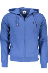 Hoodie U.S. POLO ASSN. Azul – Sweatshirt Masculina com Fecho e Capuz
