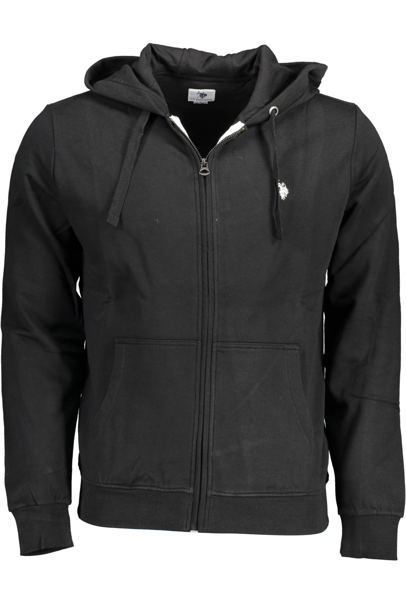 Hoodie U.S. POLO ASSN. Preta – Sweatshirt Masculina com Fecho e Capuz