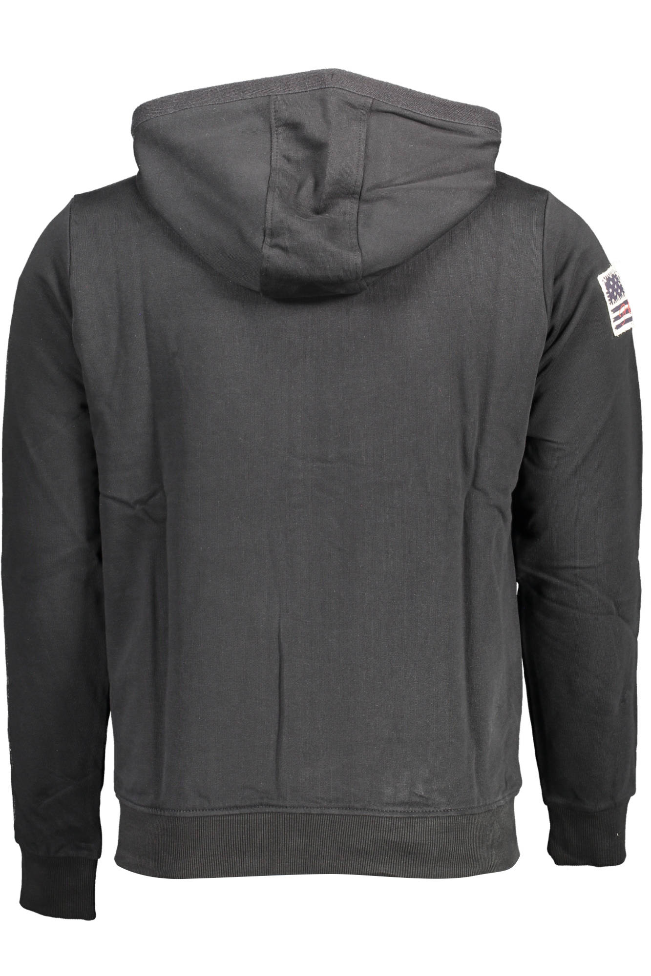 Hoodie U.S. POLO ASSN. Preta – Sweatshirt Masculina com Fecho, Capuz e Interior Contrastante