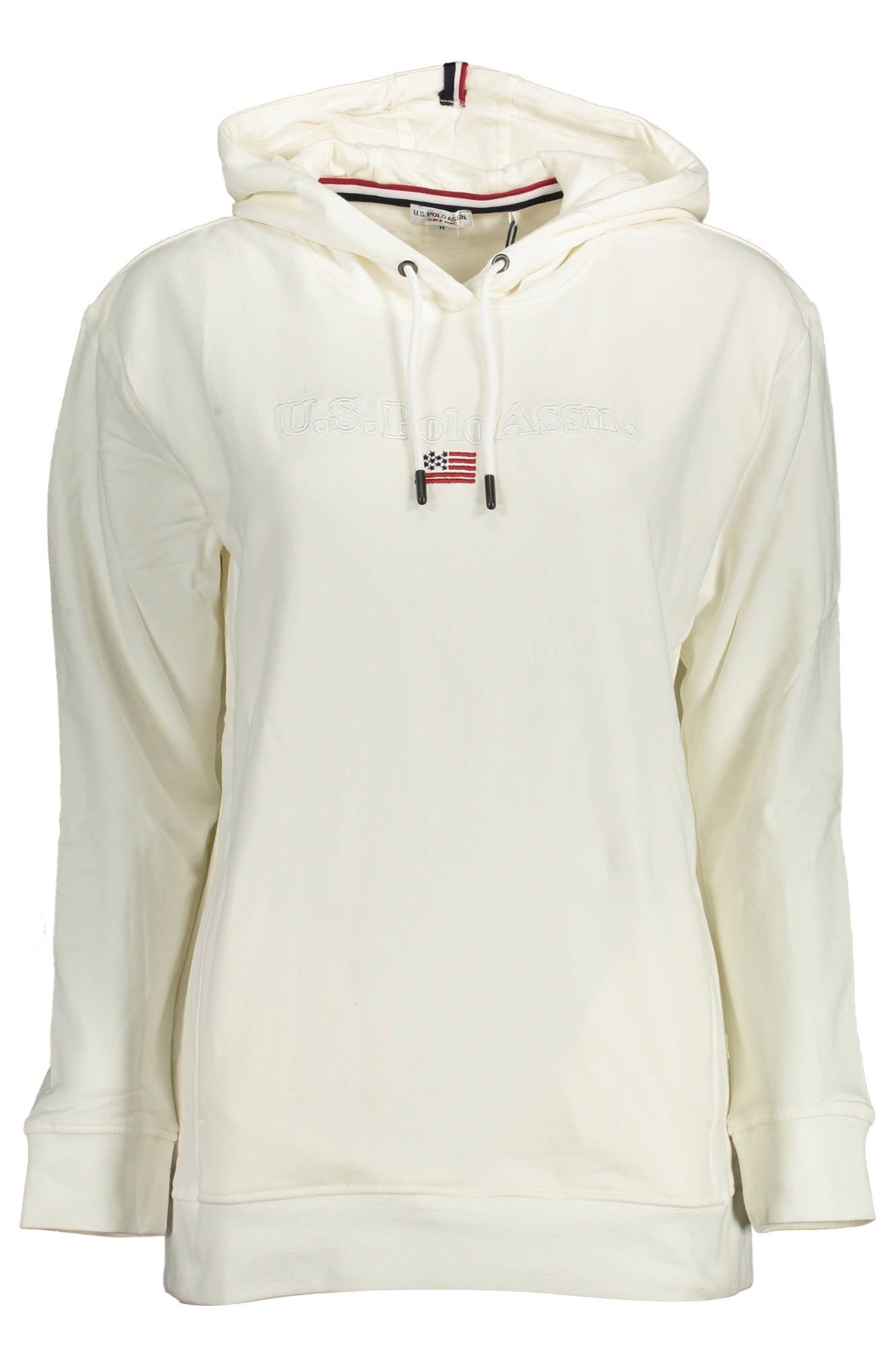 Hoodie U.S. POLO ASSN. Creme – Sweatshirt Feminina com Capuz e Detalhes Bordados