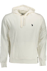 Hoodie U.S. POLO ASSN. Creme – Sweatshirt Masculina com Capuz e Logótipo Bordado