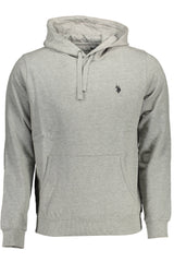 Hoodie U.S. POLO ASSN. Cinza Claro – Sweatshirt Masculina com Capuz