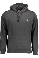 Hoodie U.S. POLO ASSN. Preta – Sweatshirt Masculina com Capuz e Bolso Canguru