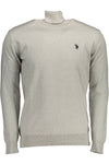 Camisola U.S. POLO ASSN. Cinza Claro – Camisola Masculina de Gola Alta