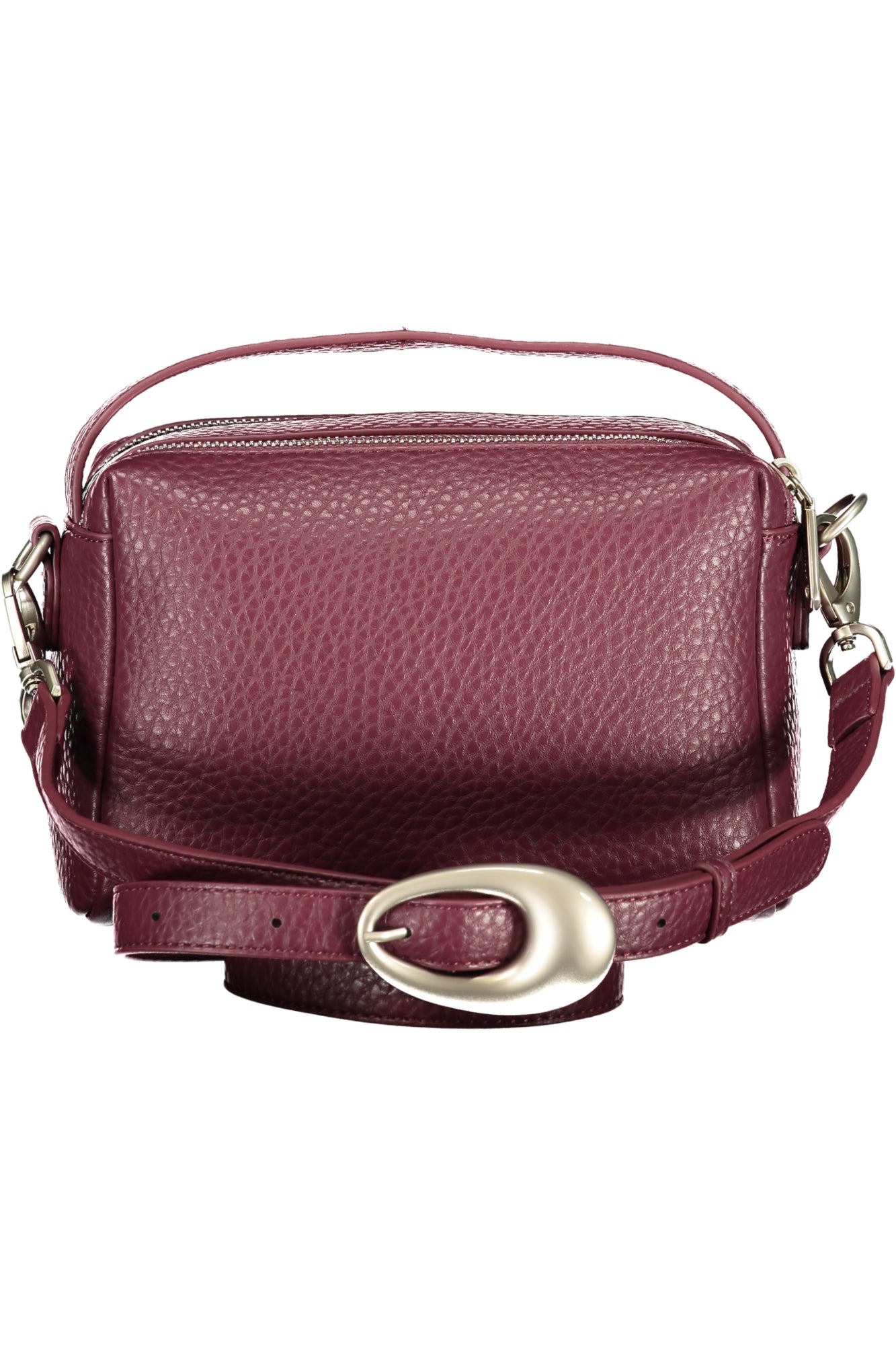 Mala Valentino (Bordeaux) – Bolsa a Tiracolo Compacta com Fecho Zip