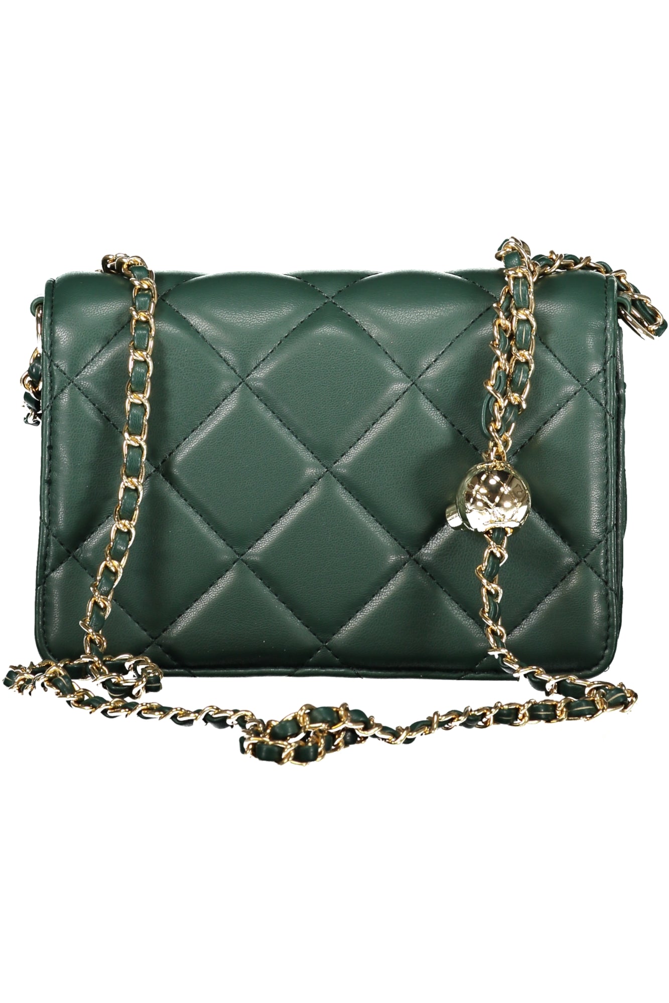Mala Valentino (Verde) – Bolsa com Corrente e Efeito Acolchoado