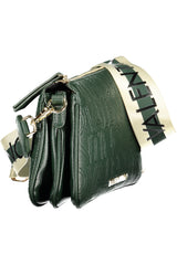 Mala Valentino (Verde Escuro) – Bolsa Compacta com Fecho Zip e Padrão Monograma