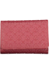 Carteira Valentino (Vermelho) – Carteira Elegante com Padrão em Relevo
