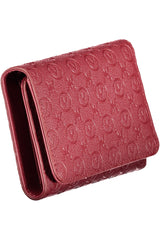 Carteira Valentino (Vermelho) – Carteira Elegante com Padrão em Relevo